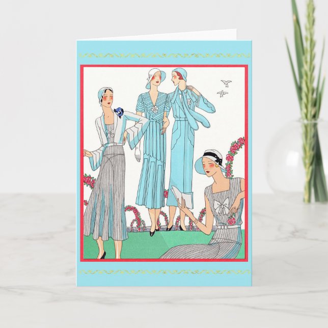 Afternoon dresses card (Front)