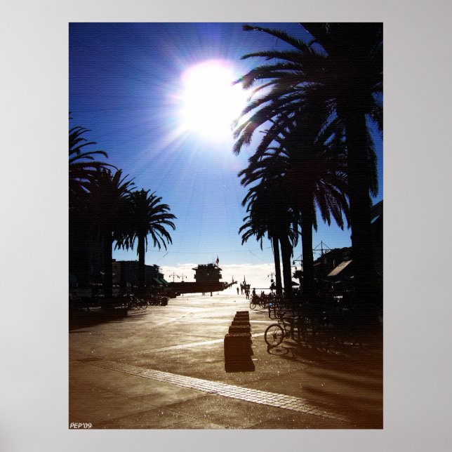 Afternoon In Hermosa Beach Poster (Front)