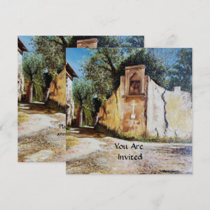 AFTERNOON IN RIMAGGIO / Tuscany View Invitation