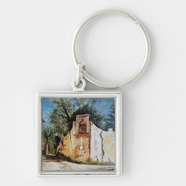 AFTERNOON IN RIMAGGIO / Tuscany View Keychain (Front)