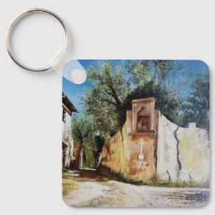 AFTERNOON IN RIMAGGIO / Tuscany View Keychain