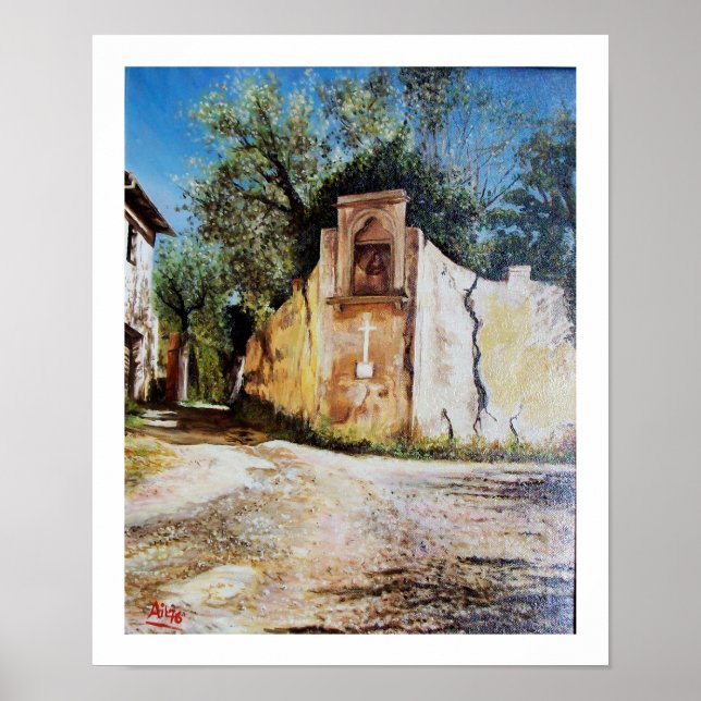 AFTERNOON IN RIMAGGIO / Tuscany View Poster (Front)