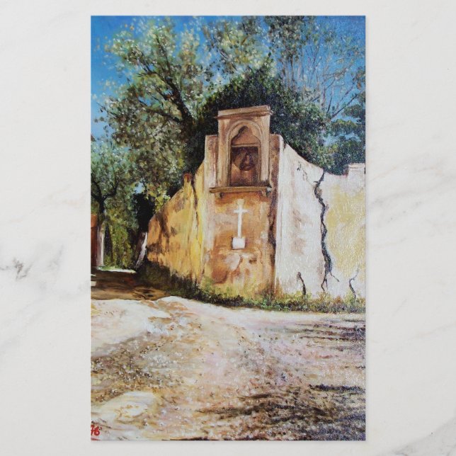 AFTERNOON IN RIMAGGIO / Tuscany View Stationery (Front)
