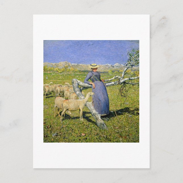 Afternoon in the Alps, 1892 (oil on canvas) Postcard (Front)