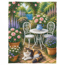 Afternoon in the garden ,cat 