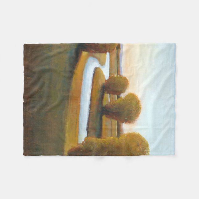 Afternoon Light V Fleece Blanket (Front (Horizontal))