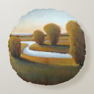 Afternoon Light V Round Pillow