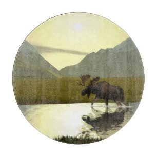 Afternoon Moose Cutting Board