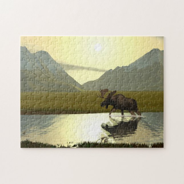 Afternoon Moose Jigsaw Puzzle (Horizontal)