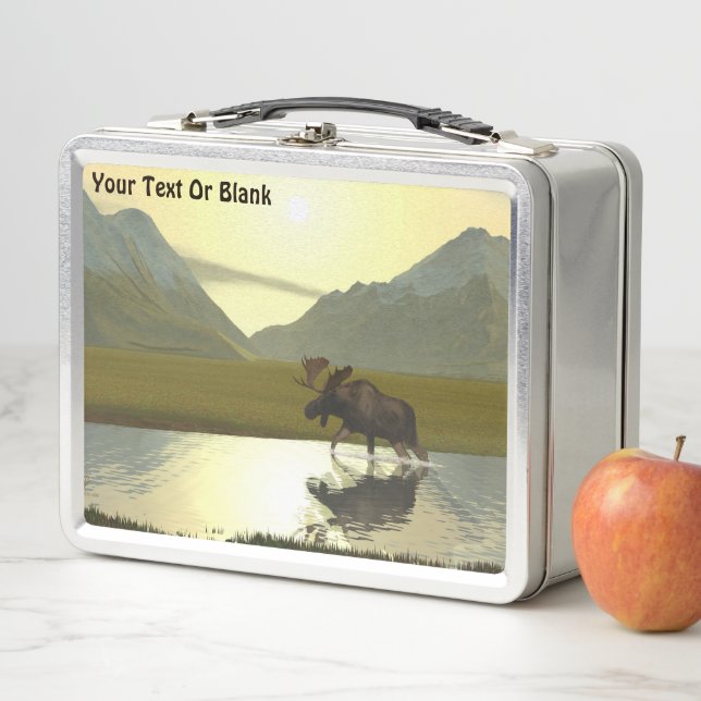 Afternoon Moose Metal Lunch Box (In Situ)