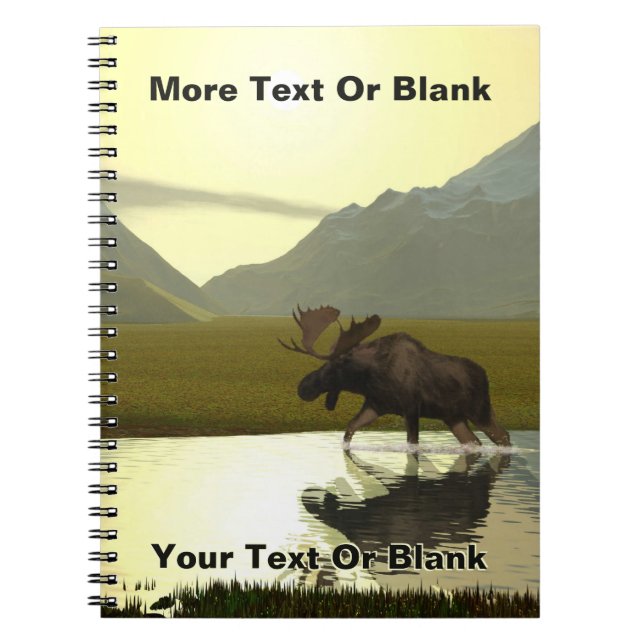 Afternoon Moose Notebook (Front)