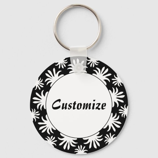 Afternoon of the Triffids Template - B&W2 Keychain (Front)