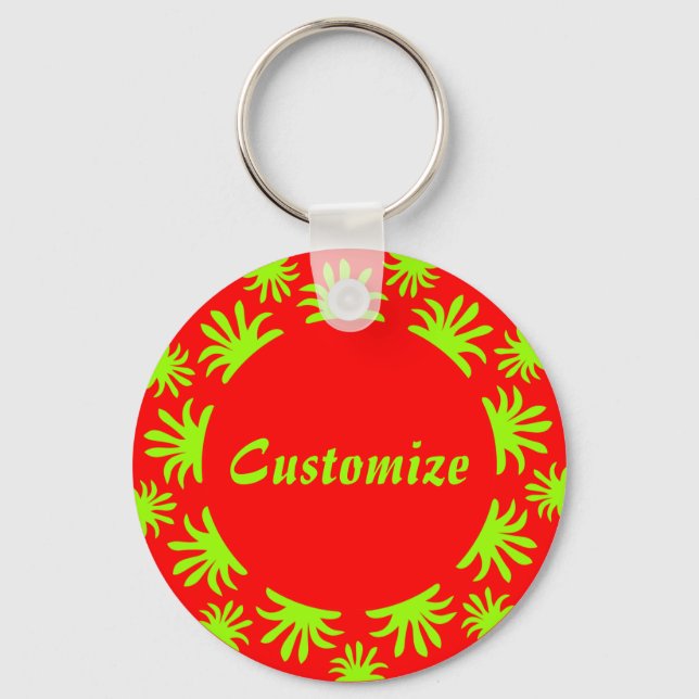 Afternoon of the Triffids Template - red Keychain (Front)