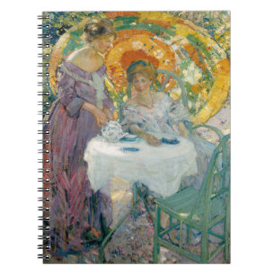 Afternoon tea 1910 by Richard Emile Miller Notebook