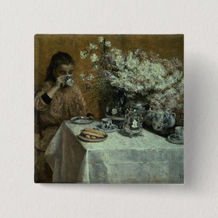 Afternoon Tea 2 Inch Square Button