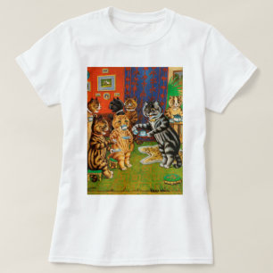 Afternoon Tea Cats, Louis Wain T-Shirt