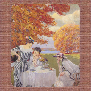 Afternoon tea in the park mouse pad