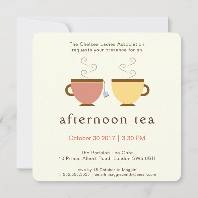 Afternoon Tea Invitation (Front)