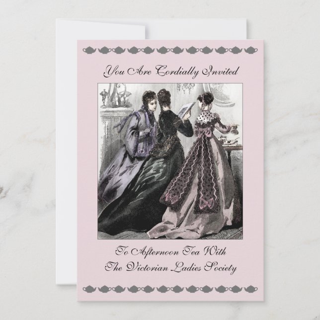Afternoon Tea - Invitation (Customize) (Front)