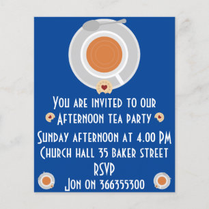 Afternoon Tea Invitation Flyer
