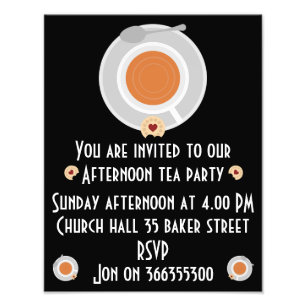 Afternoon Tea Invitation Photo Print