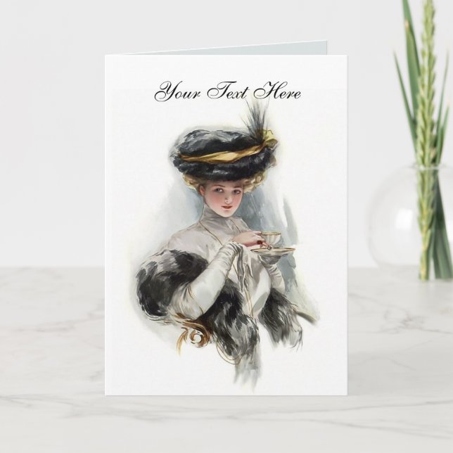 Afternoon Tea Lady Card (Front)