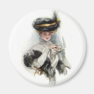 Afternoon Tea Lady Magnet