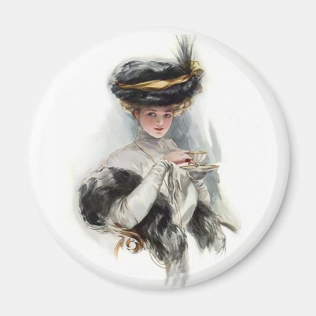 Afternoon Tea Lady Magnet (Front)