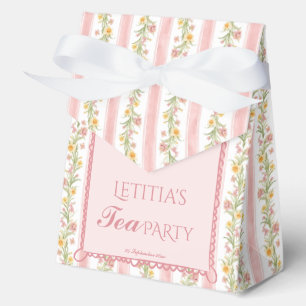 Afternoon tea party grand millennial baby shower favor box