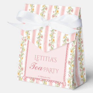 Afternoon tea party grand millennial baby shower favor box