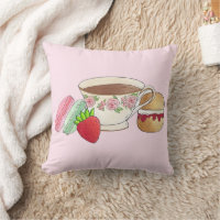 Afternoon Tea Party Macarons Teacup Cream Scone