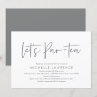 Afternoon Tea Party, Modern Casual Bridal Shower