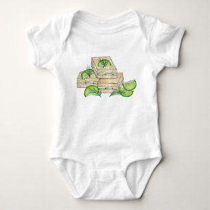 Afternoon Tea Party Shower Cucumber Sandwiches Baby Bodysuit