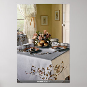 Afternoon tea setting poster