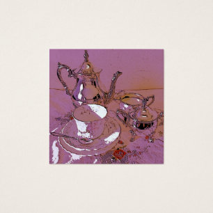 Afternoon tea silver service and china teacup