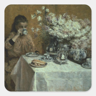 Afternoon Tea Square Sticker