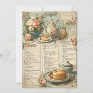 Afternoon Tea & Tiny Toes | Vintage Tea Invitation