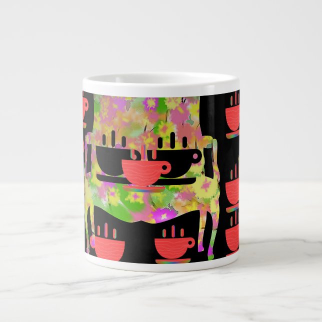 Afternoon Tea Wedding Housewarming Gift  Large Coffee Mug (Front)