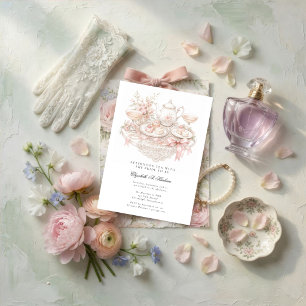 Afternoon Tea with the Bride to Be Bridal Shower Invitation