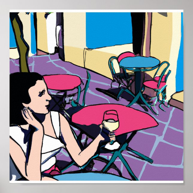 Afternoon Wine Tasting Buenos Aires Poster (Front)