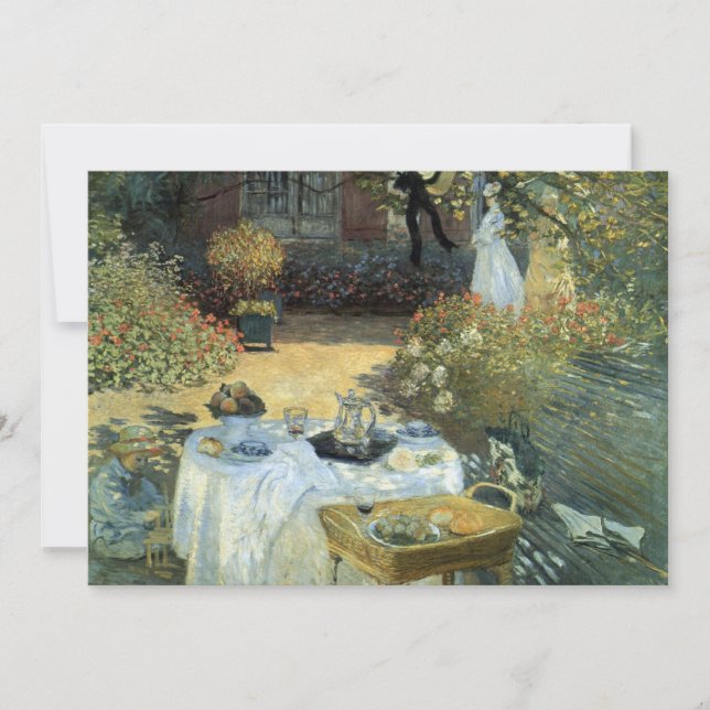 Afteroon Tea Party Impressionism Art Bridal Shower Invitation (Front)