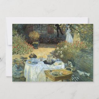 Afteroon Tea Party Impressionism Art Bridal Shower Invitation