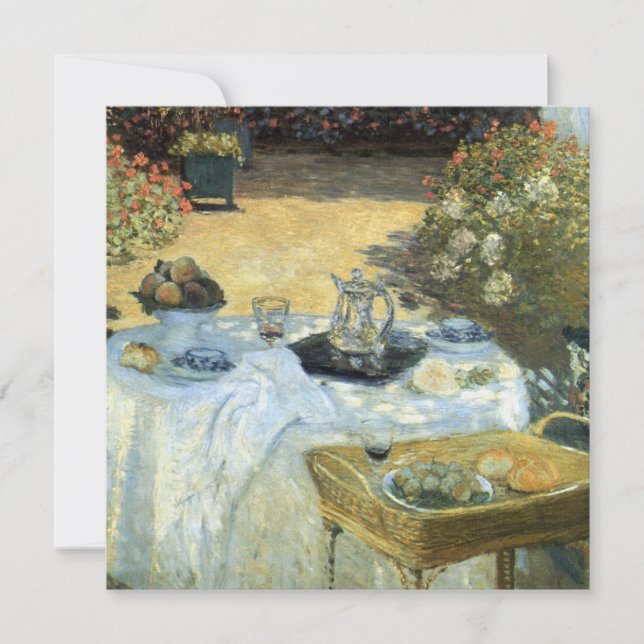 Afteroon Tea Party Impressionism Art Bridal Shower Invitation (Front)