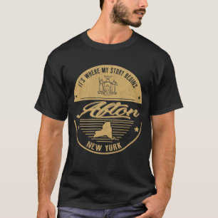Afton New York It's Where my story begins T-Shirt