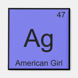 Ag - American Girl Chemistry Element Symbol Tee Magnet