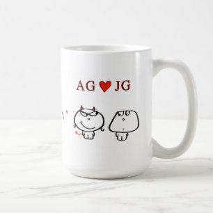 "AG heart JG" Coffee Mug