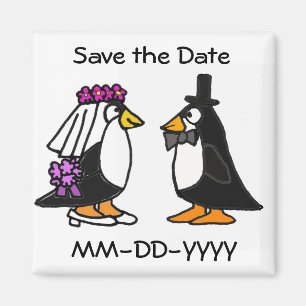 AG - Magnet Réservez la date Penguin