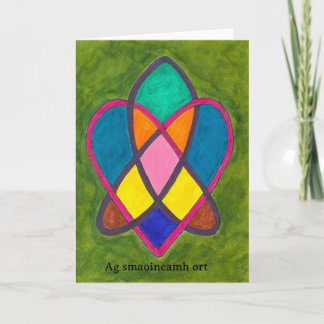 Ag smaoineamh ort thinking of you  holiday card