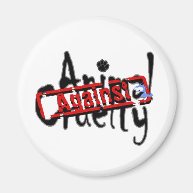 Against Animal Cruelty Magnet (Front)