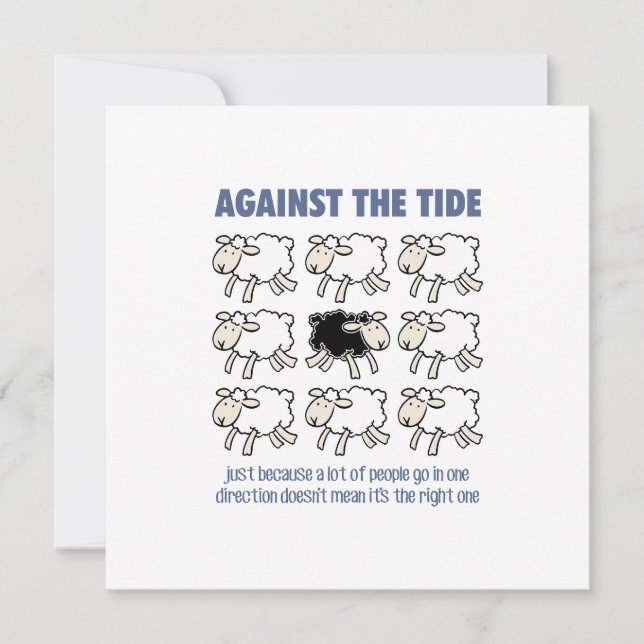 Against the Tide Thank You Card (Front)
